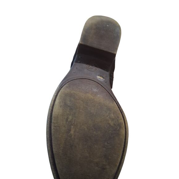 Lucky Brand Womens size 9M Black Suede Leather Brett Booties Grungecore Western - Picture 9 of 11